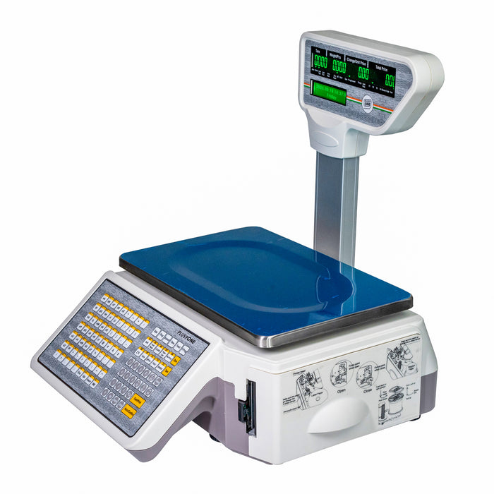 Barcode Printing Machine - Blue